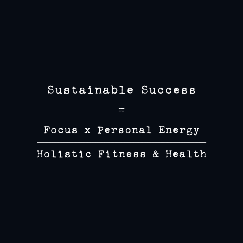 holistic fitness; sustainable success