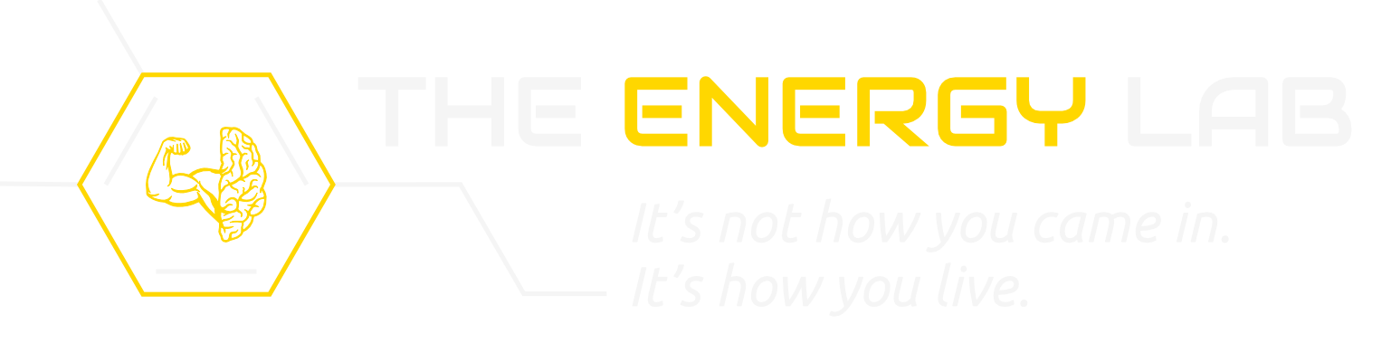 The Energy Lab Logo Full white yellow